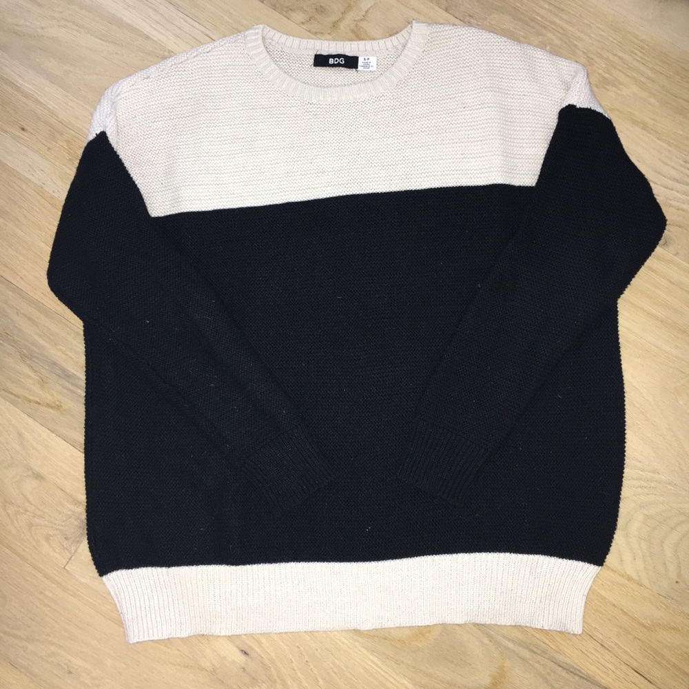 BDG Black and White Knit Sweater